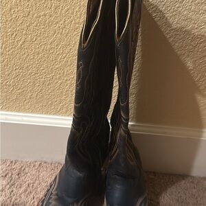 Ariat Black and Brown Heeled Boots